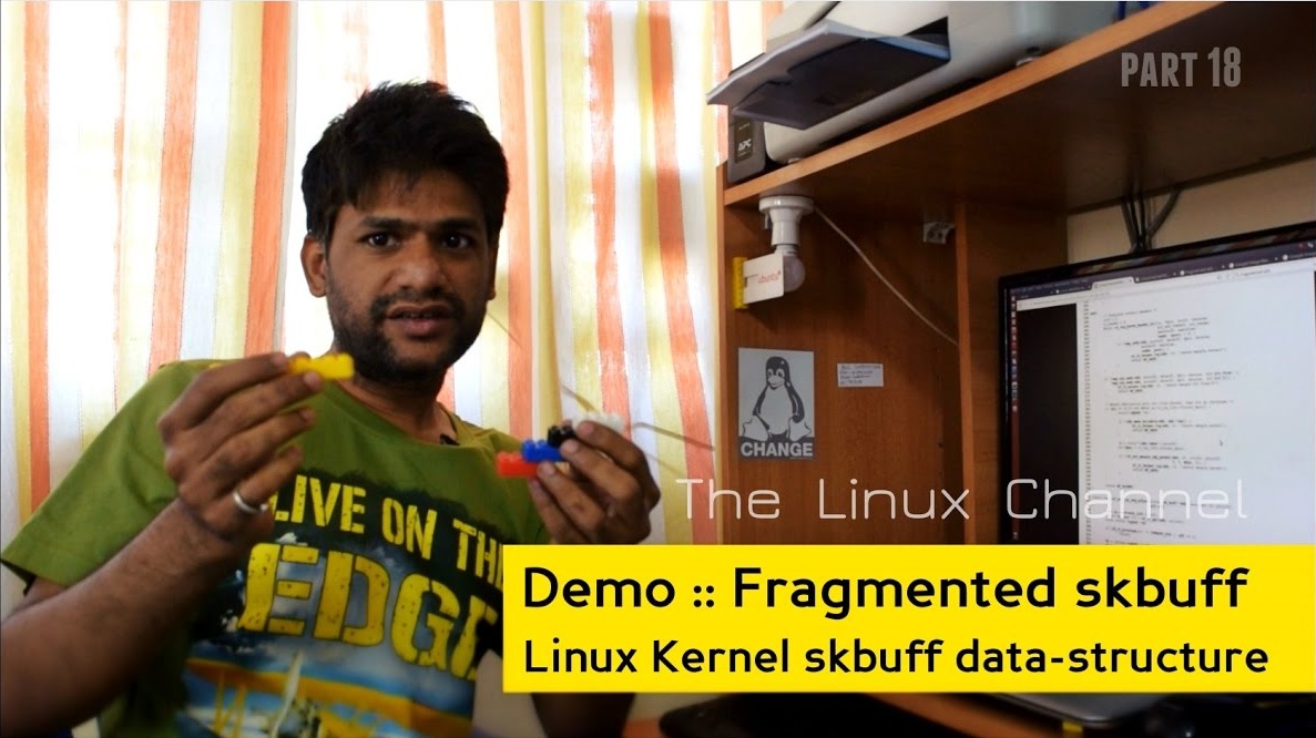 Linux Kernel Network Programming - struct sk_buff data-structure - Demo - Fragmented sk_buff