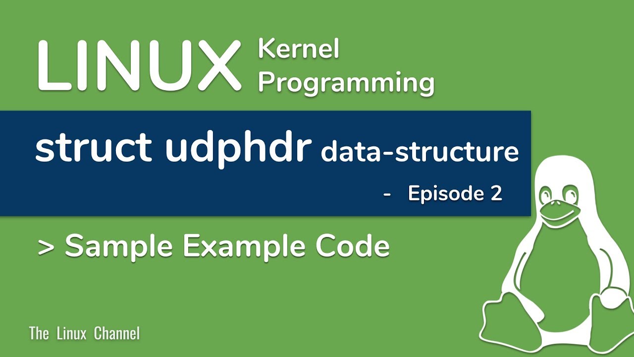 Linux Kernel Network Programming - struct udphdr data-structure - Sample Example Code