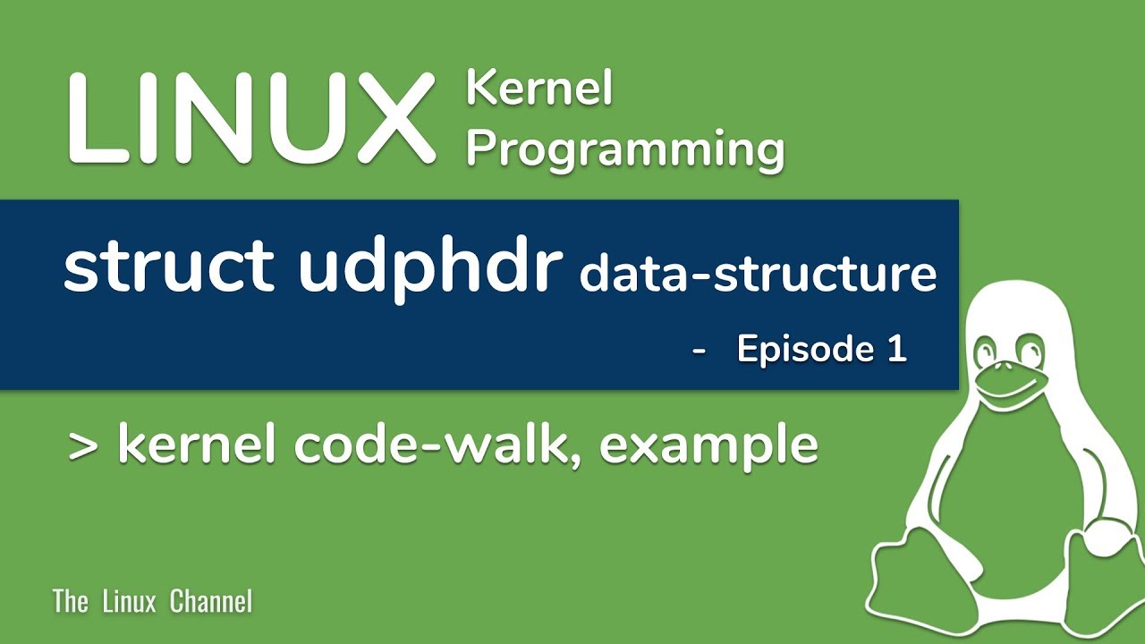 Linux Kernel Network Programming - struct udphdr data-structure - code walk, Example