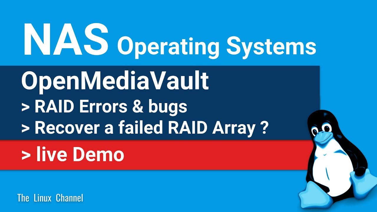 NAS OS - OpenMediaVault - RAID Errors and bugs - Recover a failed RAID Array