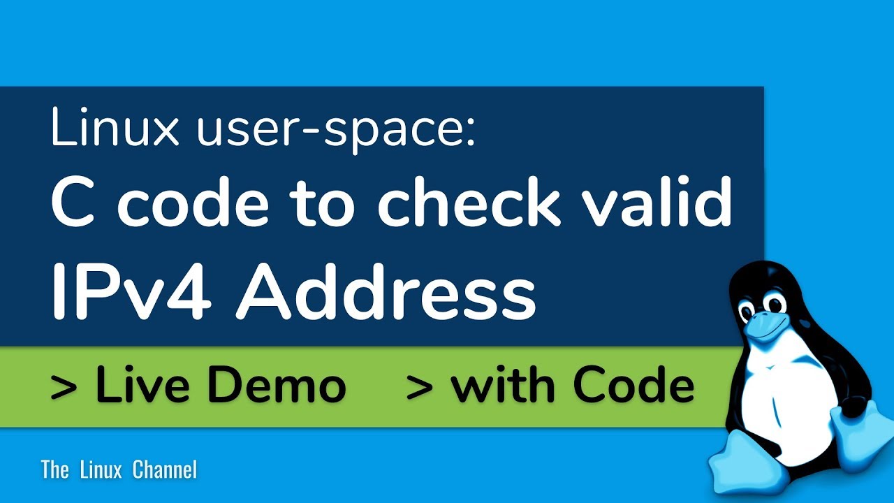 C code to check valid IP Address (IPv4) - Live Demo and Example