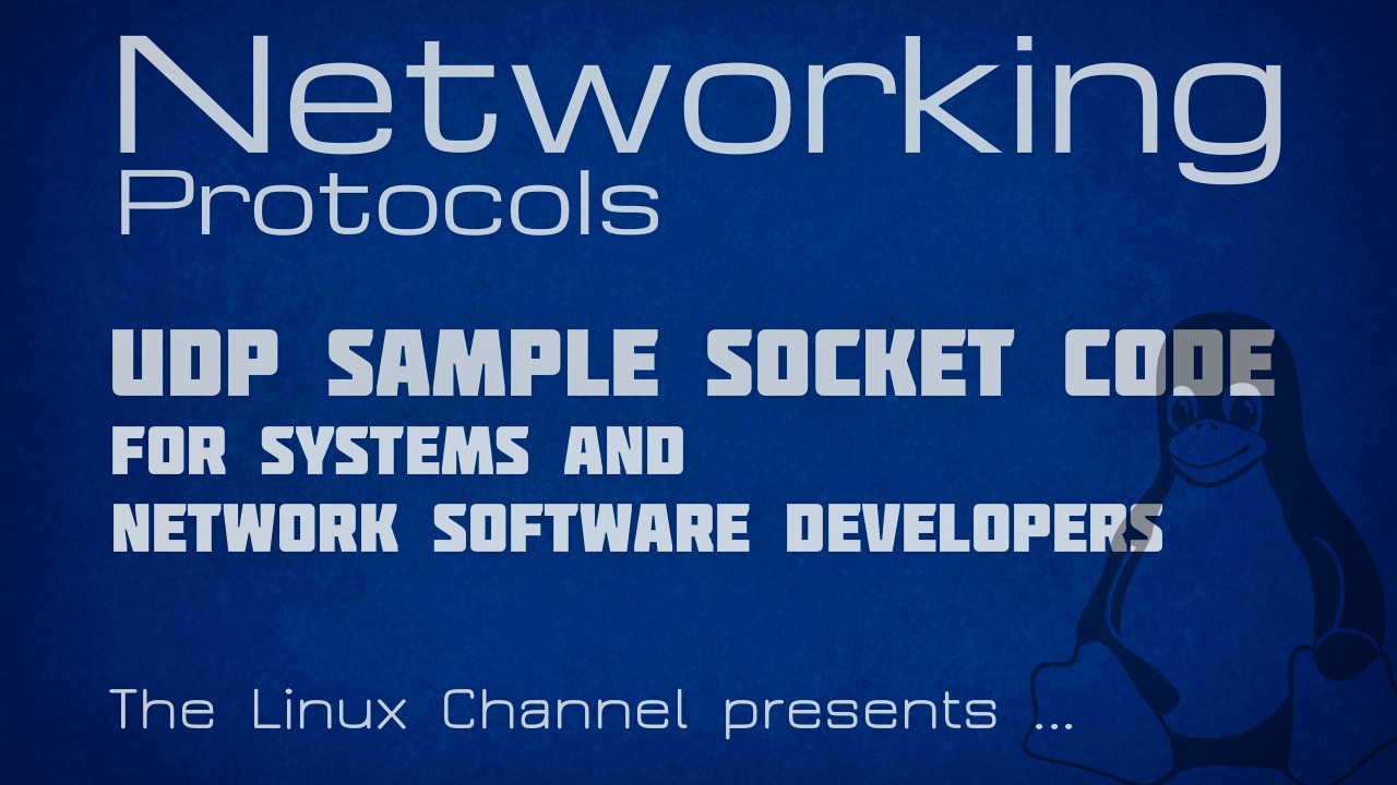 UDP sample socket code for Systems and Network software developers