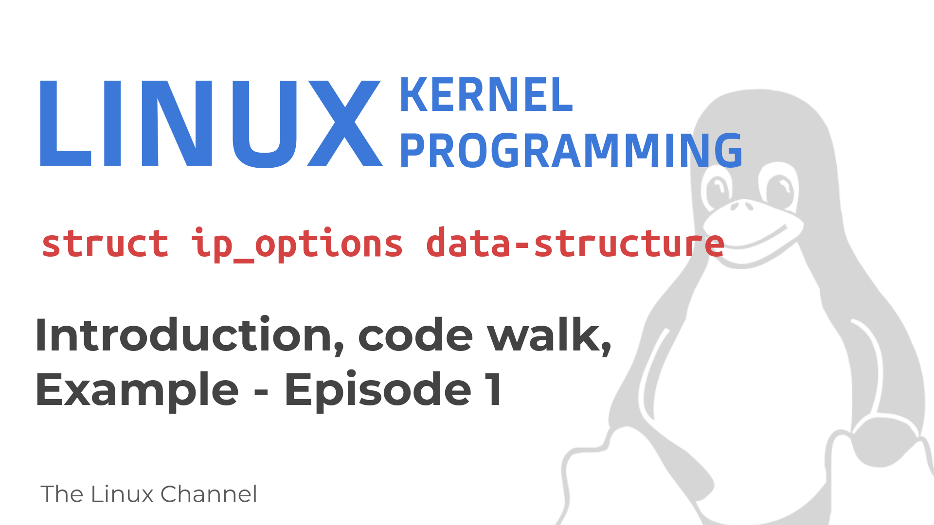 Linux Kernel Network Programming - struct ip_options - Intro code walk Example