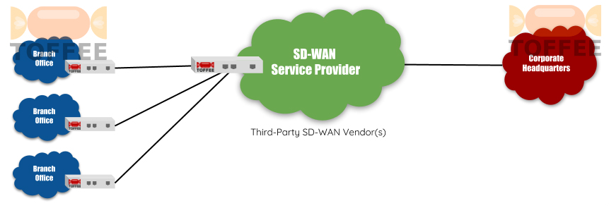 TOFFEE-DataCenter WAN Optimization deployment in SD-WAN Applications