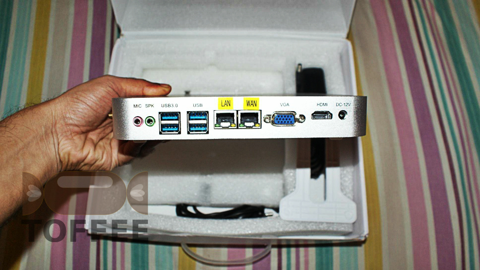 Intel Celeron C1037U fanless hardware