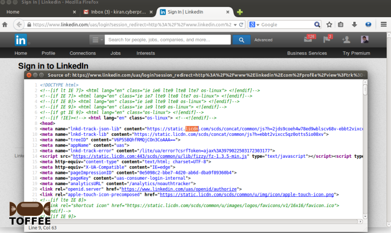 Research how to check a website using CDN for example Linkedin view page-source