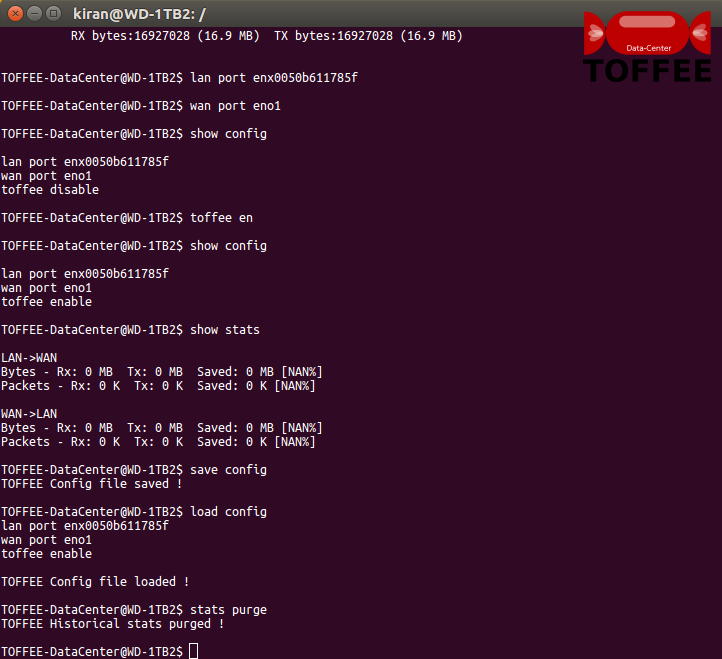 11 TOFFEE-DataCenter WAN Optimization cli stats purge